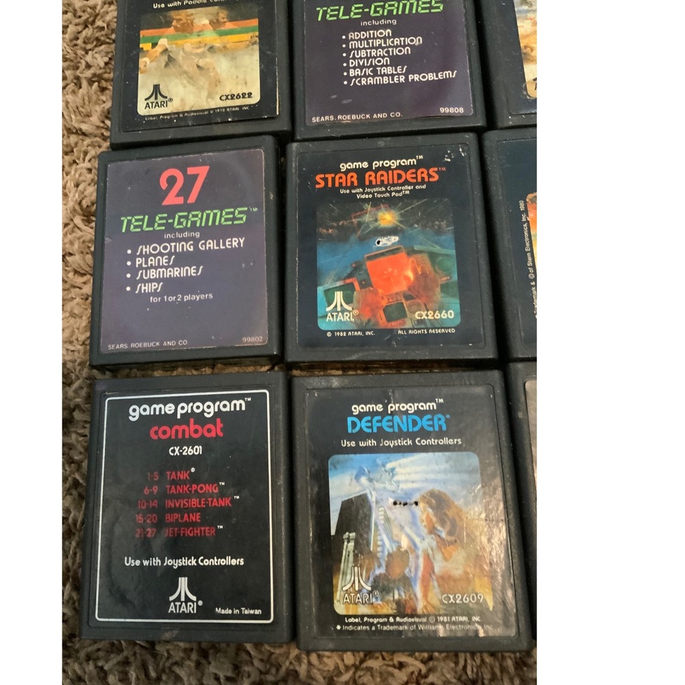 Lot of 12 Atari Game‎ Program Video Games - Picture 3 of 5